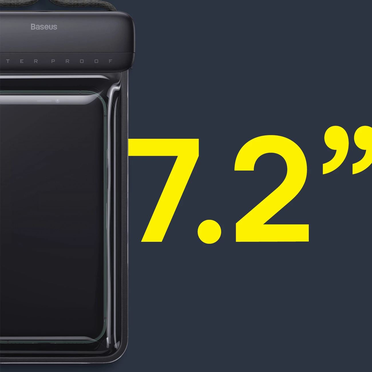 Vodoodporen ovitek za pametni telefon, Baseus AquaGlide BS-PC029, IPX8, s Slide Lock, črn