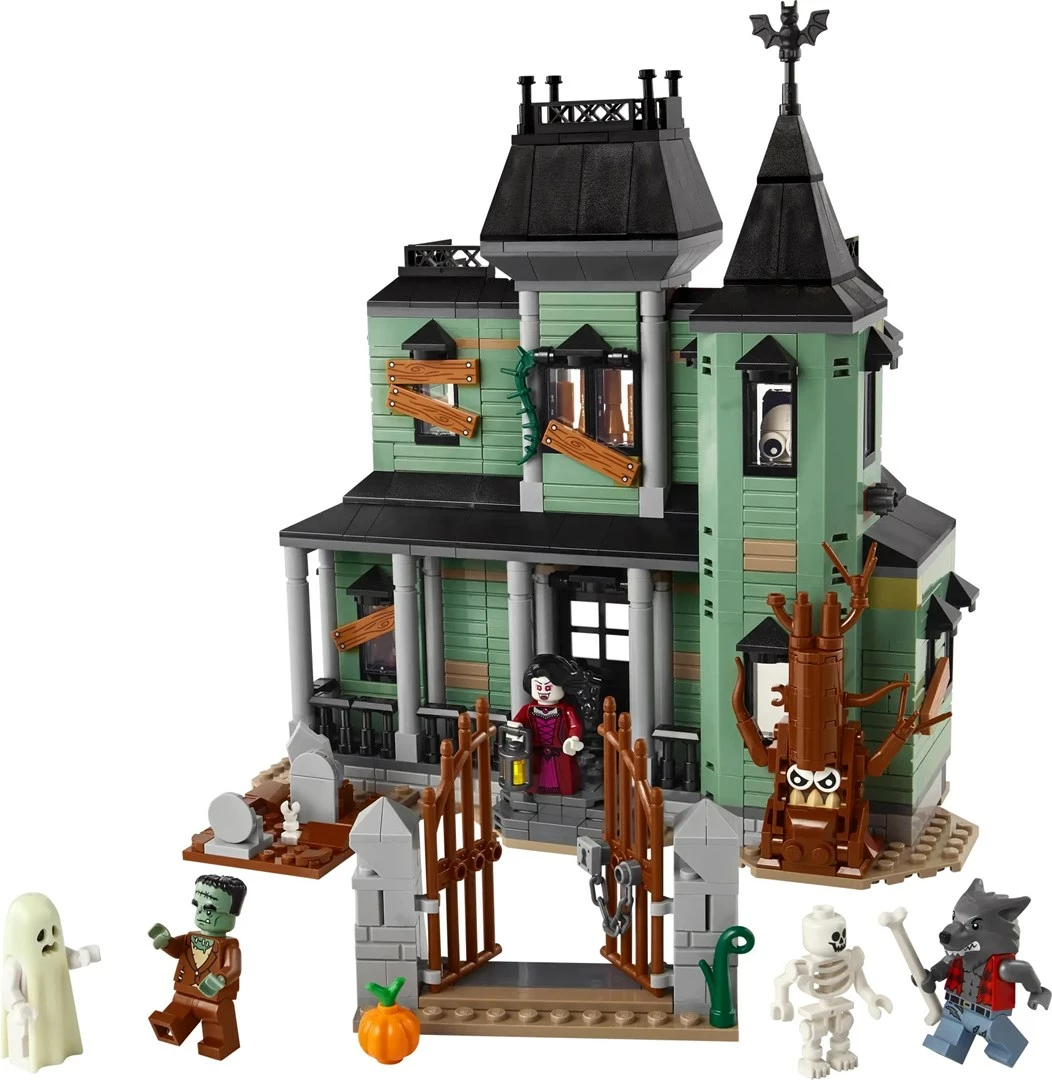 Set ustvarjalca 3 v 1 Strašljiva hiša, LEGO Creator 31167, 736 kosov, z 5 minifigurami