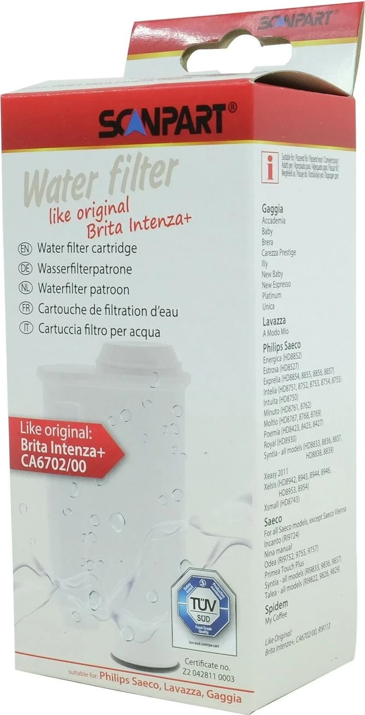 Filter za kavni aparat Scanpart, za Philips Saeco/Lavazza/Gaggia, bel