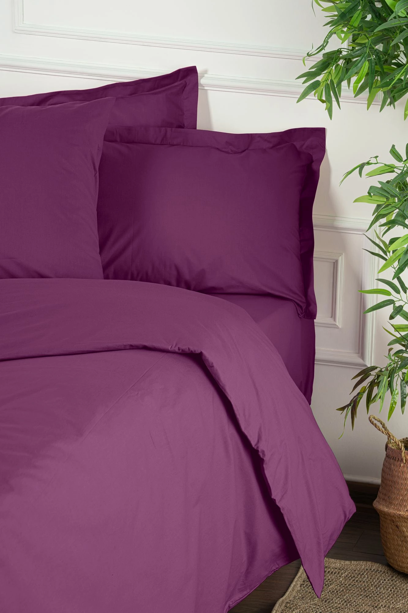 Prevleka za enojno odejo, vijolična, Ranforce L'essentiel