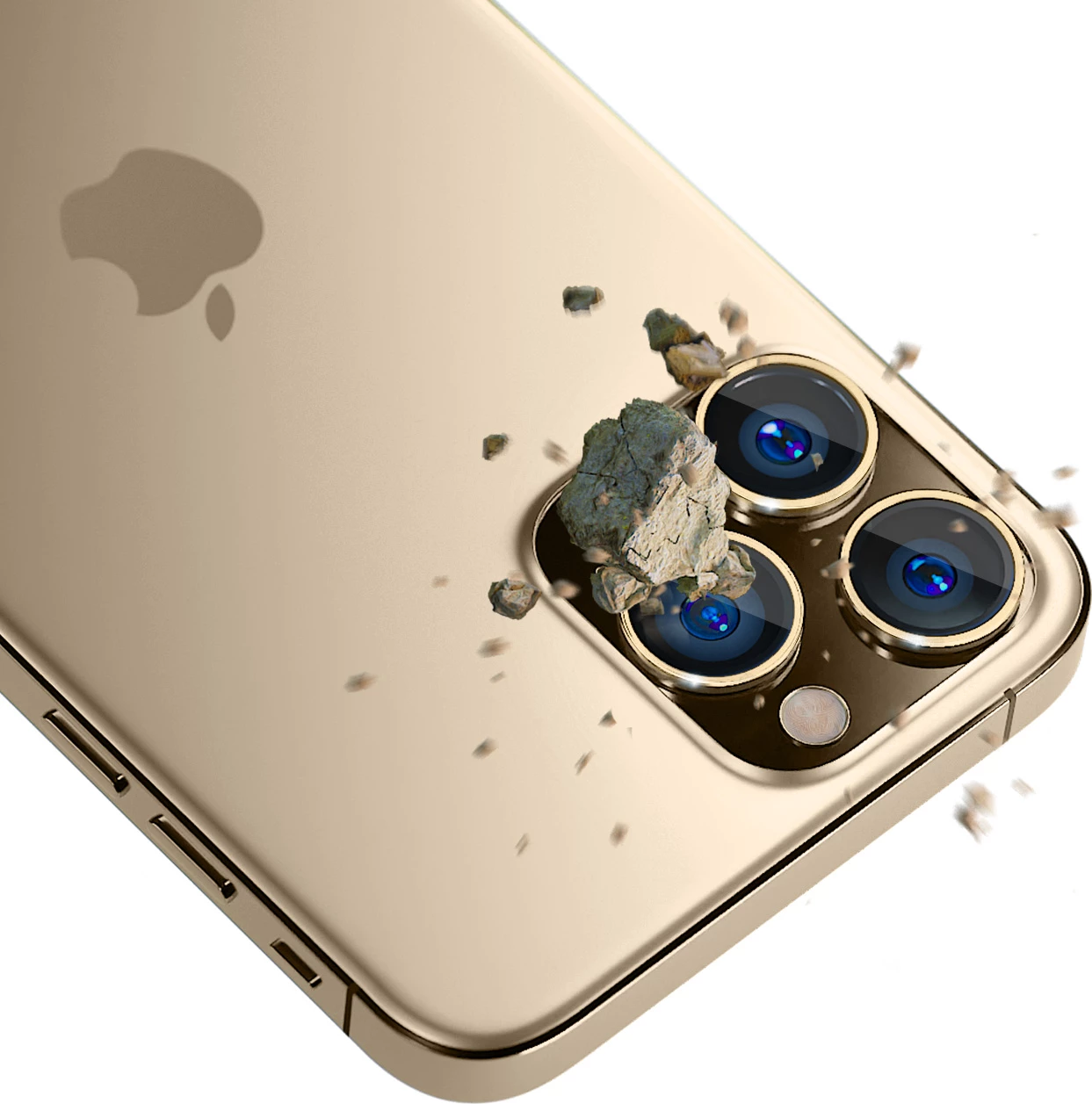 Zaščitno steklo za kamero Lens Protection Pro za iPhone 14 Pro Max / 14 Pro, zlato