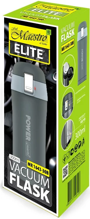 Termo skodelica Maestro MR-1643-30B, 300 ml, siva