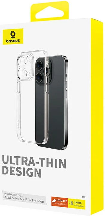 Ovitek za iPhone 15 Pro Max Baseus OS-Lucent Series, prozoren
