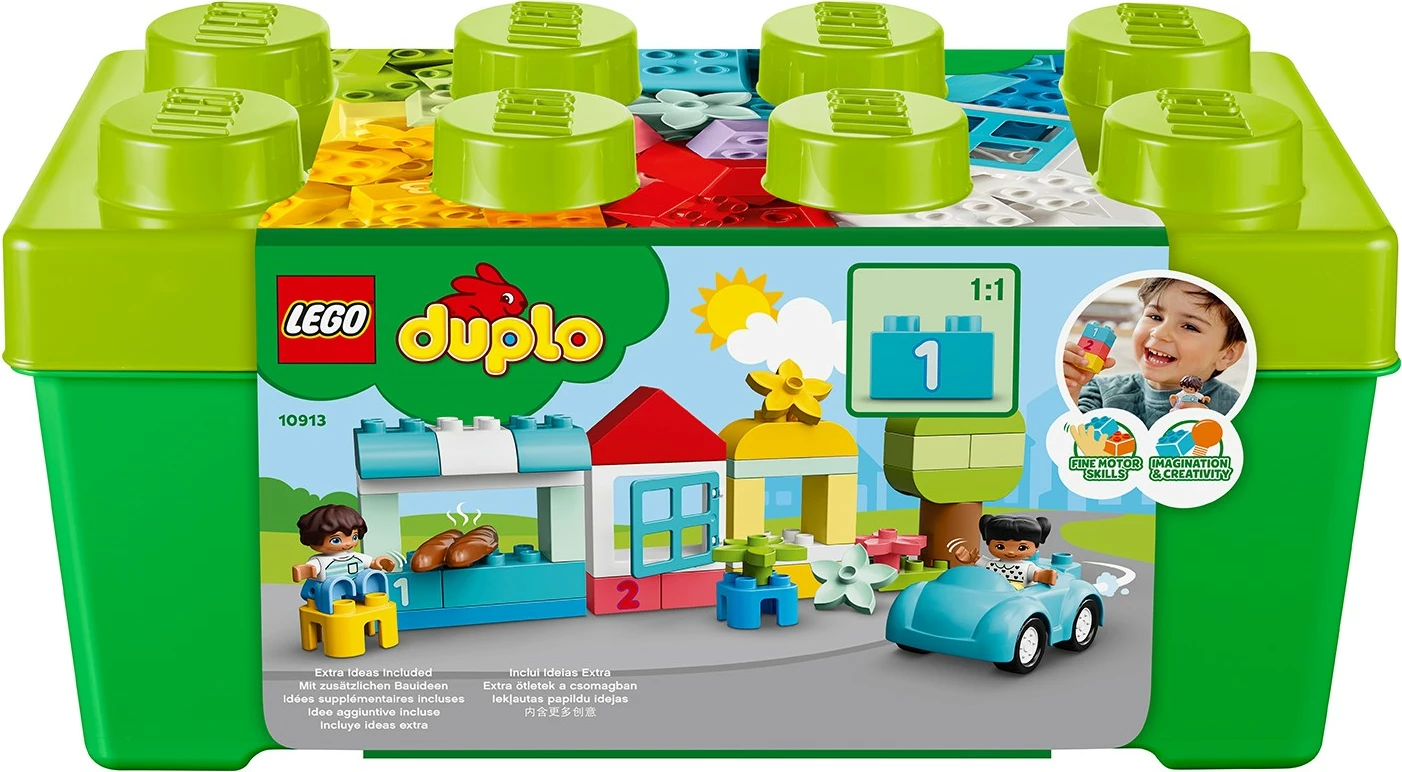 Klasni komplet LEGO DUPLO Brick Box 10913, 65 kosov, večbarven