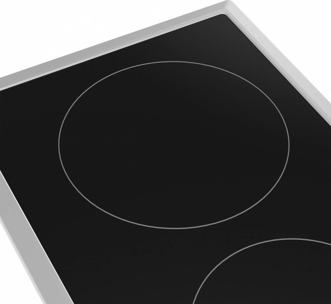 Plošča za kuhanje iz keramike, Beko HDCC32200X, 2 kuhalni coni, črno/inox