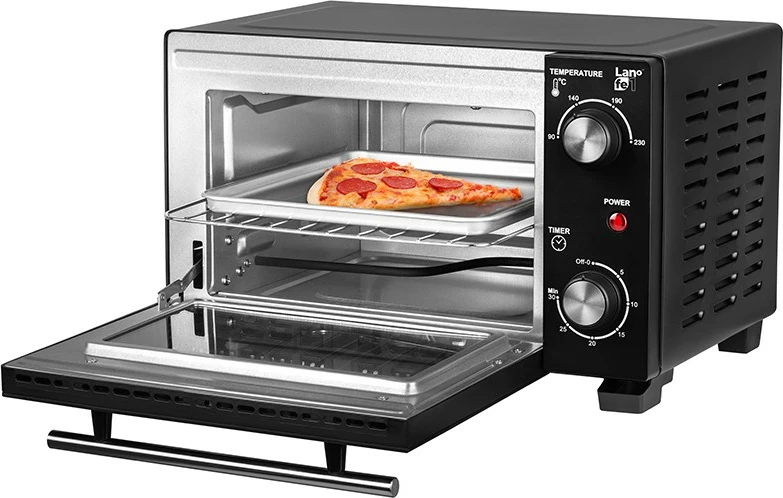 Električna pečica Lafe PIW-001, 10 L, 800 W, črna