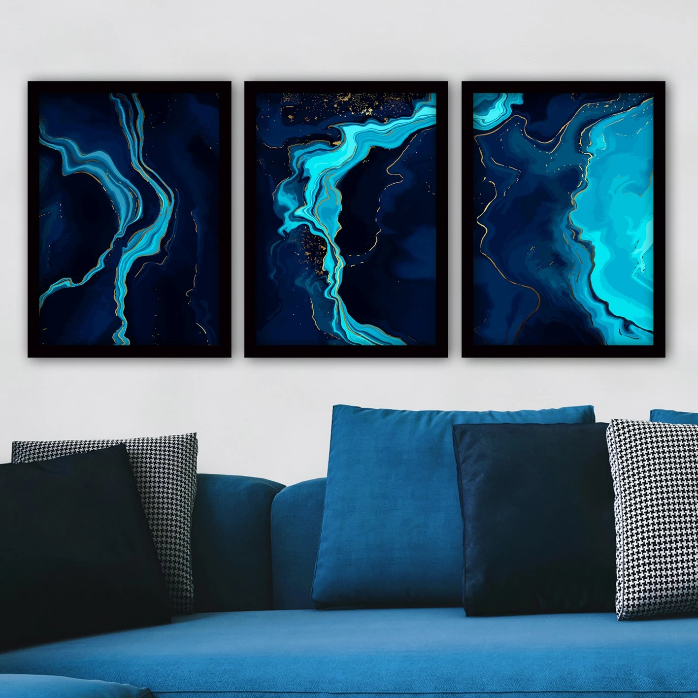 Dekorativna slika z okvirjem (3 kos), Wallity, 3SC35