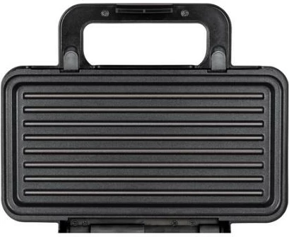 Toster 3-v-1 MPM MOP-43M, zamenljive plošče, 1000 W, inox, črno/srebrn