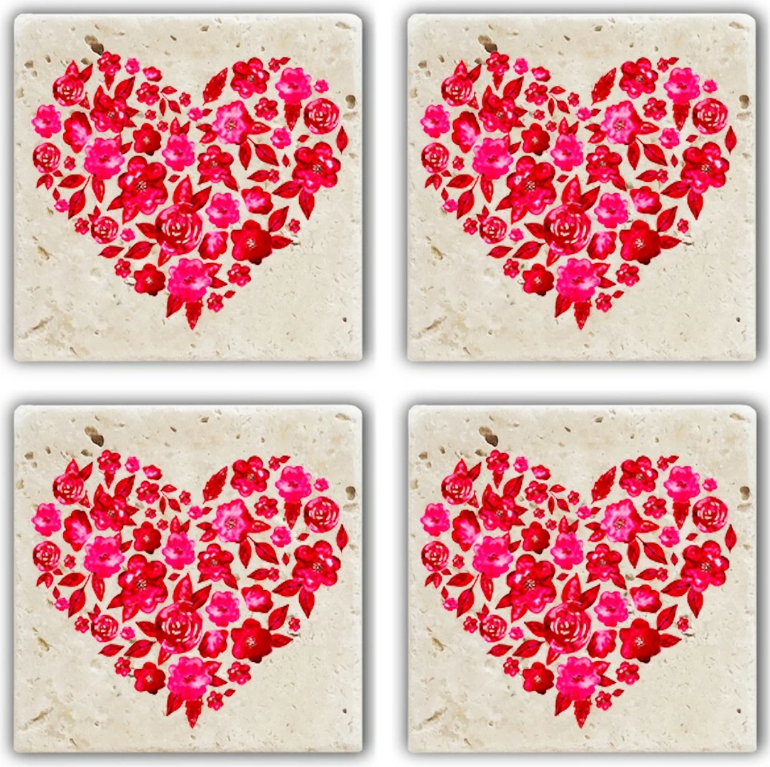 Nizko-profilni podstavki iz naravnega kamna, komplet 4 kosov, Hermia, TBA3626618872