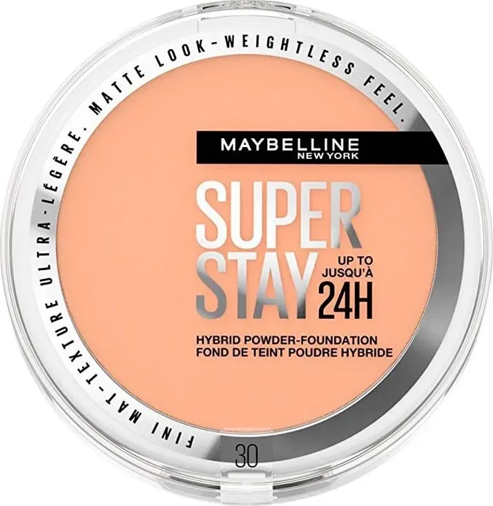 Puder v prahu Superstay 24h, odtenek 30, 9 g, unisex Maybelline