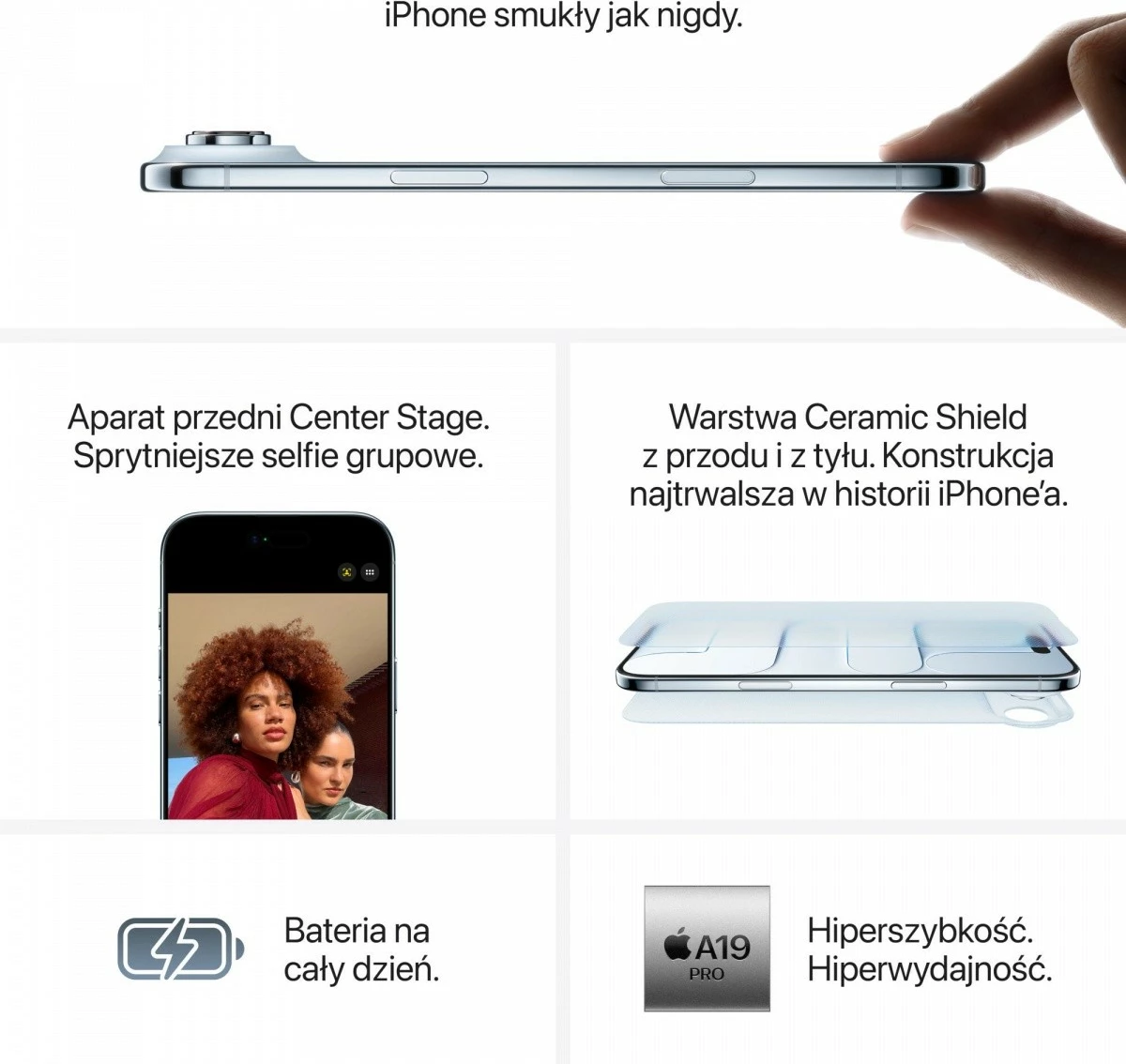 Pametni telefon iPhone Air Apple, 256 GB, 6,5", 5G, Dual SIM, USB‑C, moder