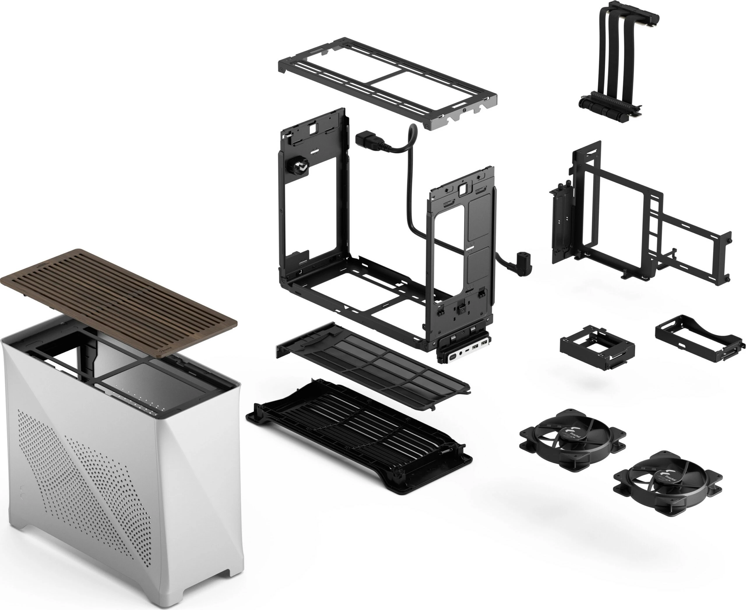 Mini tower ohišje Fractal Design Era 2, srebrno