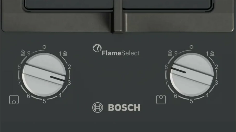 Plinska kuhalna plošča Bosch PRB3A6I40, 2 kuhališča, črna