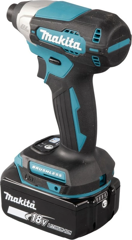 Vrtalni udarni ključ, Makita DTD157Z, brezkrtačen, 18 V, 1/4", 3000 RPM, črno/zelena