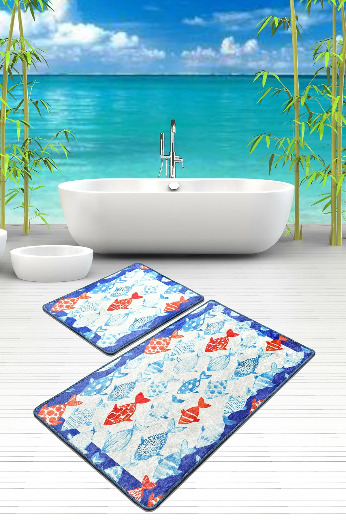 Tapeti za kopalnico, Mijölnir Finny Frame, 2 kosa