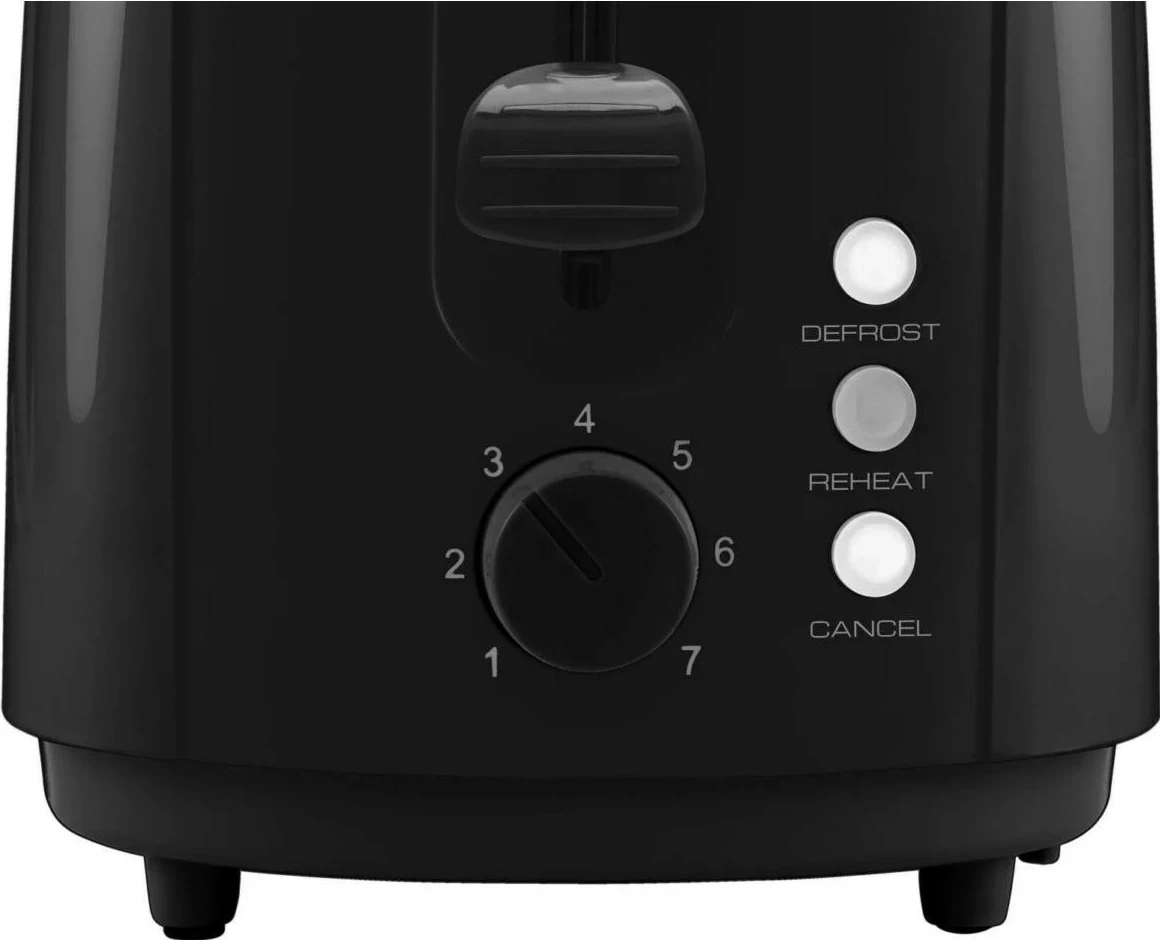 Toster, 2 reže, 7 stopenj pečenja, plastika, črn - Amica TD101