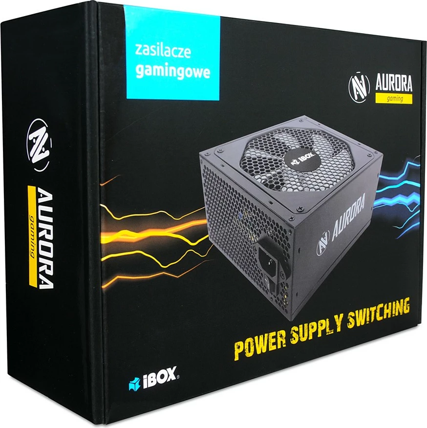 Napajalnik 700W iBOX Aurora, gaming, 14 cm ventilator, črn
