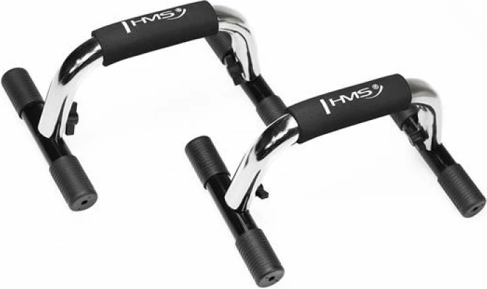 Dvojne ročne opore za vadbo, HMS, črne in srebrne