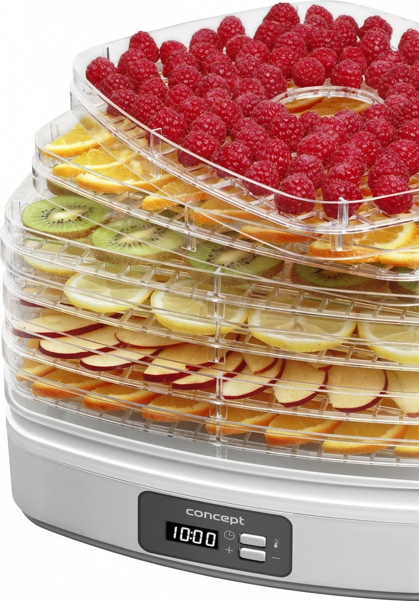 Sušilnik hrane, 6 prozornih pladnjev, Concept SO2080, bel