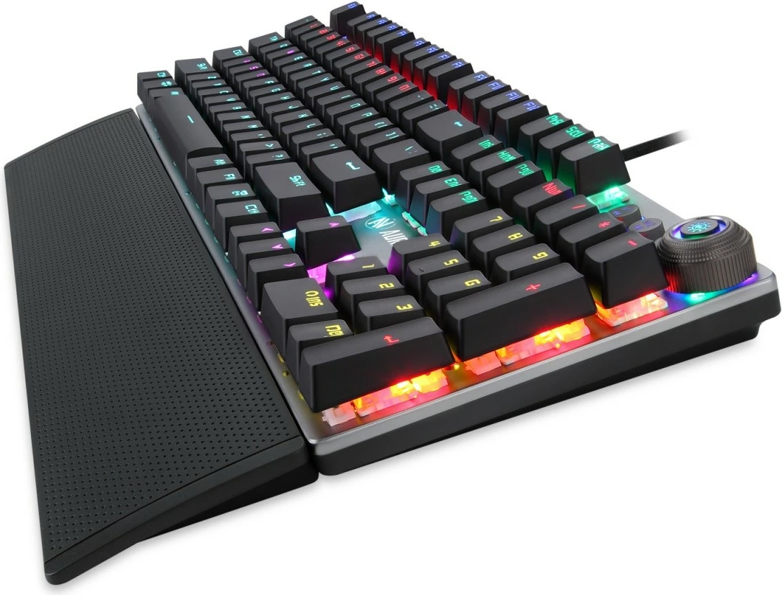 Mehanska igralna tipkovnica iBOX Aurora K-4, RGB, s kablom, titanium