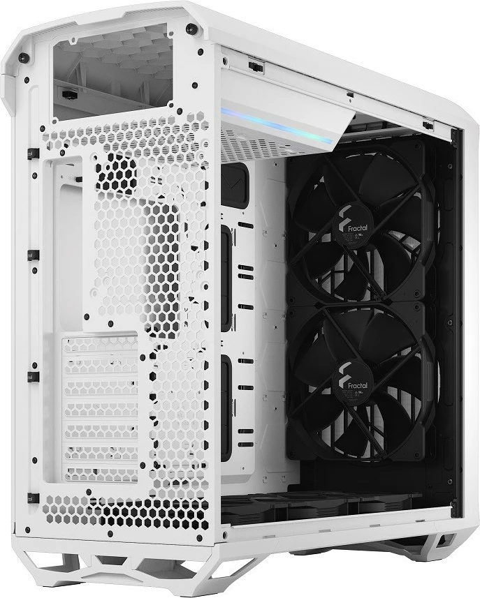 Računalniško ohišje Fractal Design Torrent FD-C-TOR1A-03 TG Clear Tint, 5 ventilatorjev, ATX/E-ATX, belo