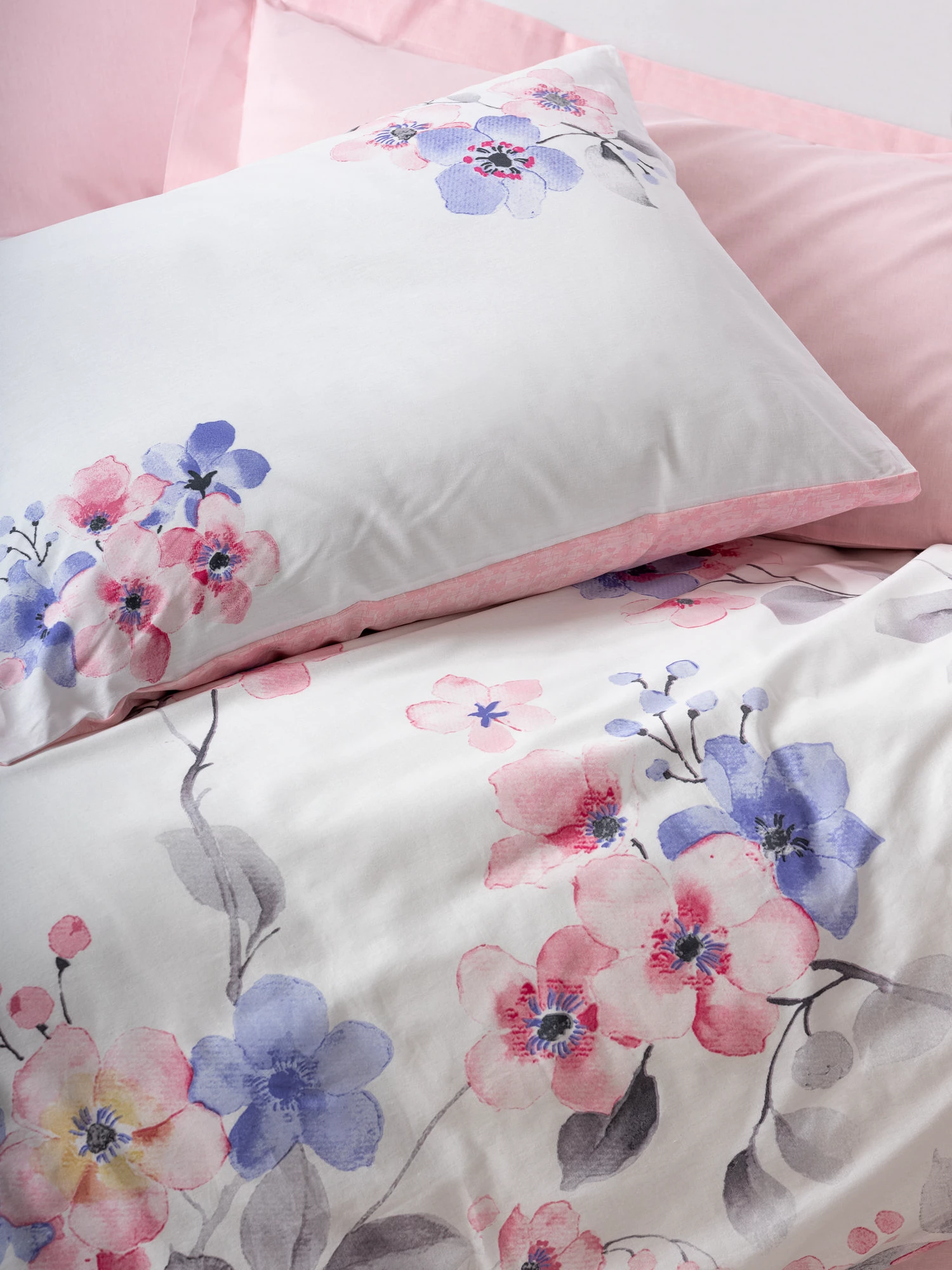 Komplet prevlek za enojno odejo Ranforce Jayda, rožnata