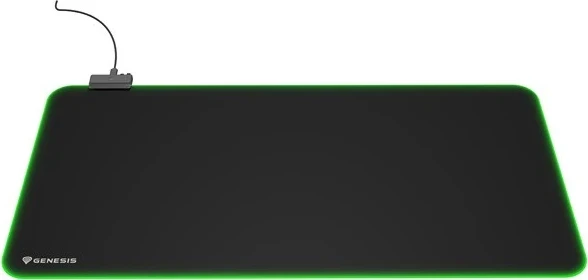 Velika podloga za miško Genesis Boron 500 XXL RGB, črna