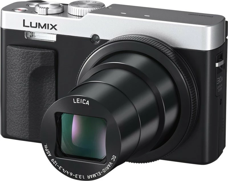 Digitalni fotoaparat LUMIX TZ99 Panasonic, 20,3 MP, 30× optični zoom, 4K, Wi‑Fi, srebrn