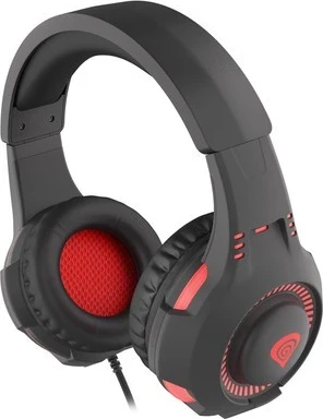 Slušalke z mikrofonom 7.1 Genesis Radon 210, USB, črno-rdeče