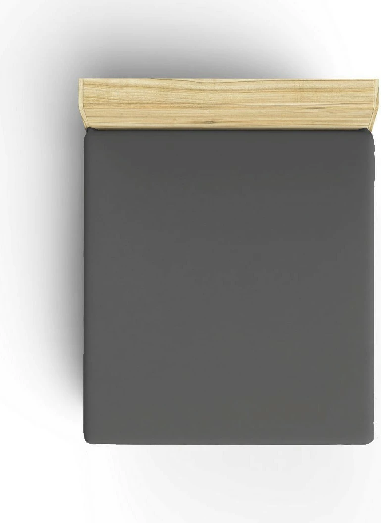 Prilegajoča dvojna rjuha Ranforce, antracit, L'essentiel