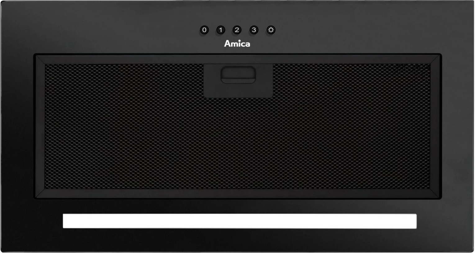 Vgradni kuhinjski aspirator Amica OMC6271B, 55 cm, LED, črn