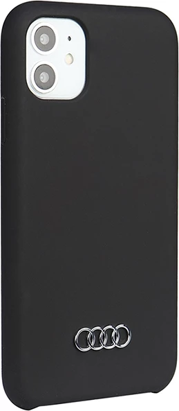Ovitek Audi za iPhone 12/12 Pro 6.1", silikonski, črn