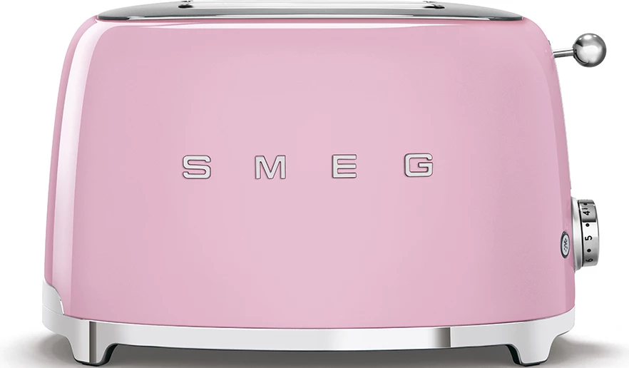 Toster za kruh Smeg 50's Style, 2x2, roza