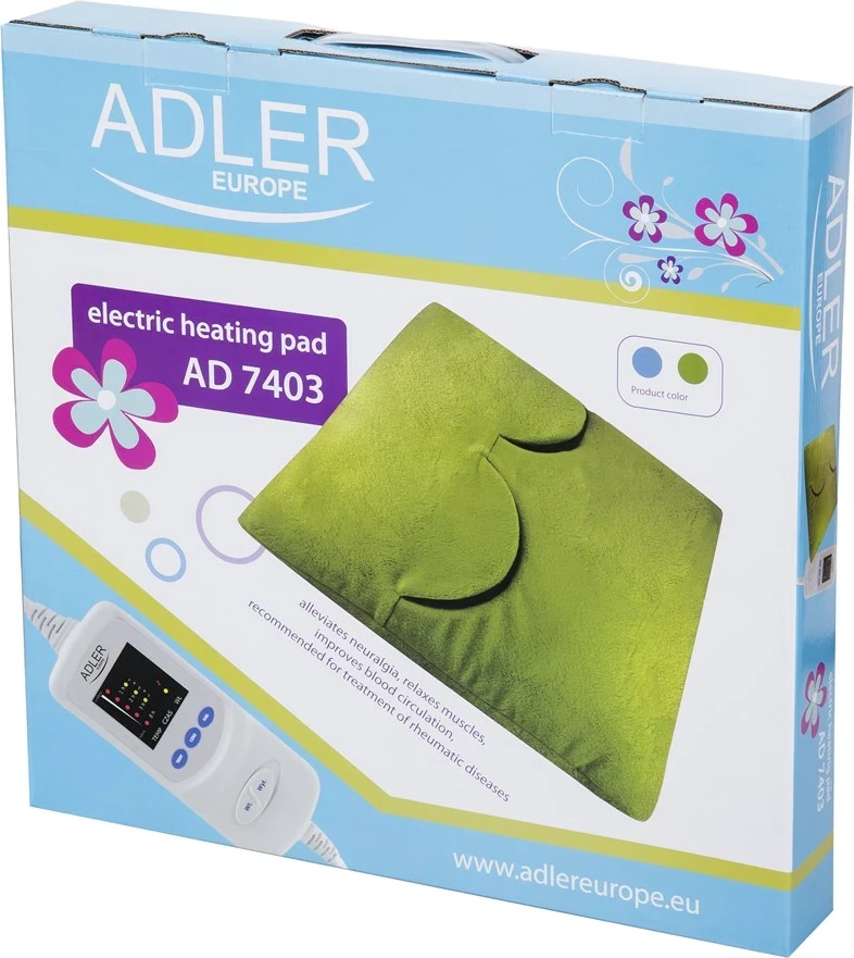 Električni grelec za noge Adler AD 7403, zelen