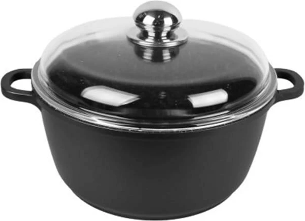 Lonec z pokrovom Maestro MR-4616C, 16 cm, 1 l, črn