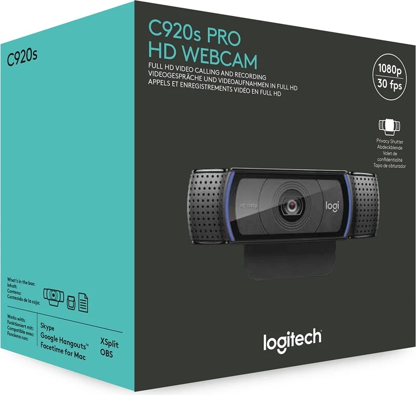 Spletna kamera Logitech HD Pro C920, črna