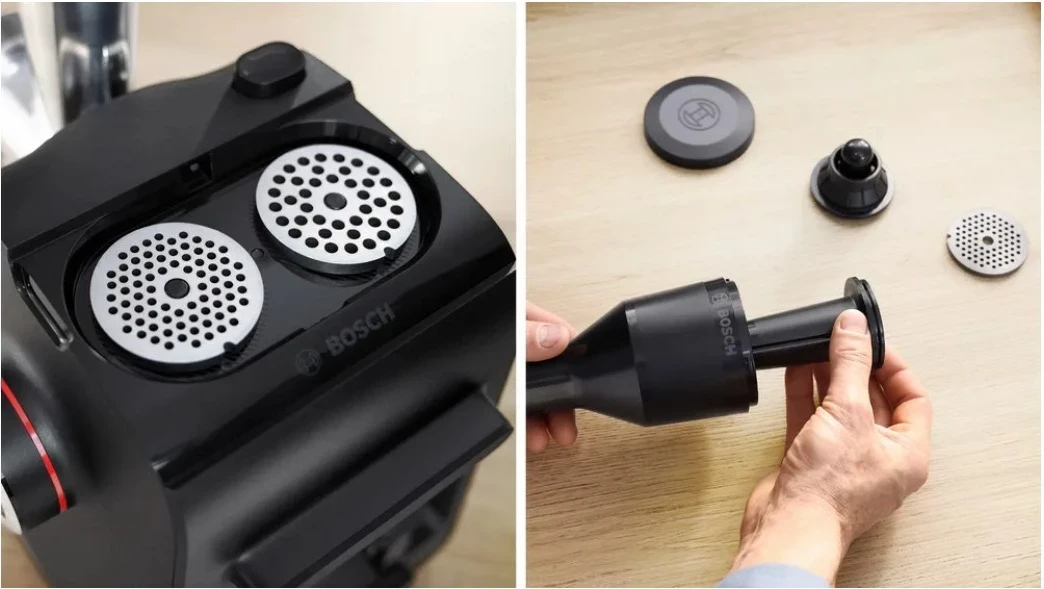 Makinë për grirje mishi Bosch MFWS440B, 1900 W, črno, srebrno