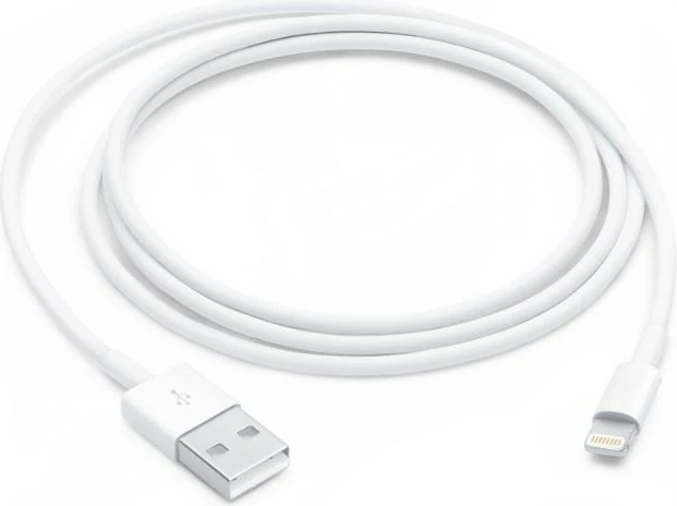 Kabel Lightning v USB, 1 m, bel, Apple