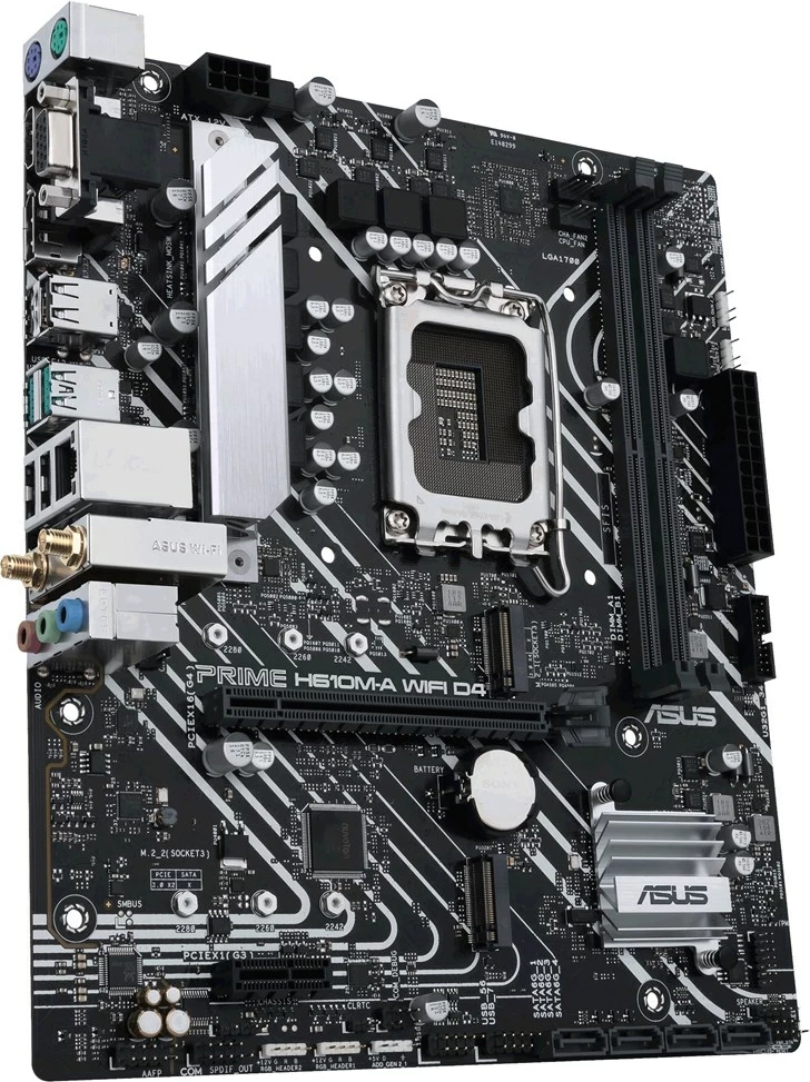 Plošča za matično ploščo ASUS PRIME H610M-A WIFI D4, Intel H610, micro ATX