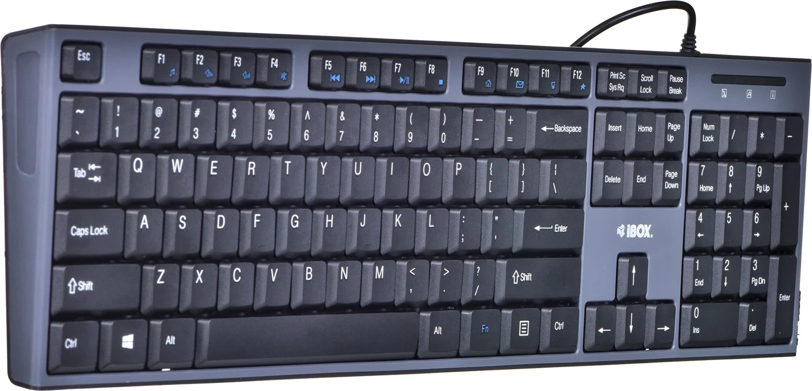 Tastatura in miška IBOX IKMS606, USB, QWERTY, angleška, črna