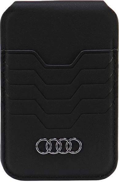 Usnjen ovitek z držalom in denarnico MagSafe, Audi, črn
