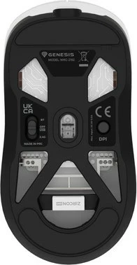 Brezžična miška Genesis Zircon 660, bela