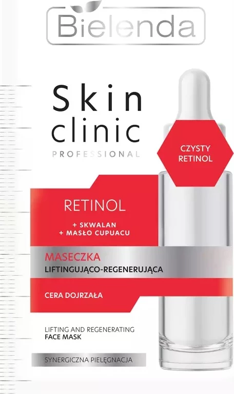 Lifting in regeneracijska maska za obraz Bielenda Skin Clinic Professional Retinol, 8 g