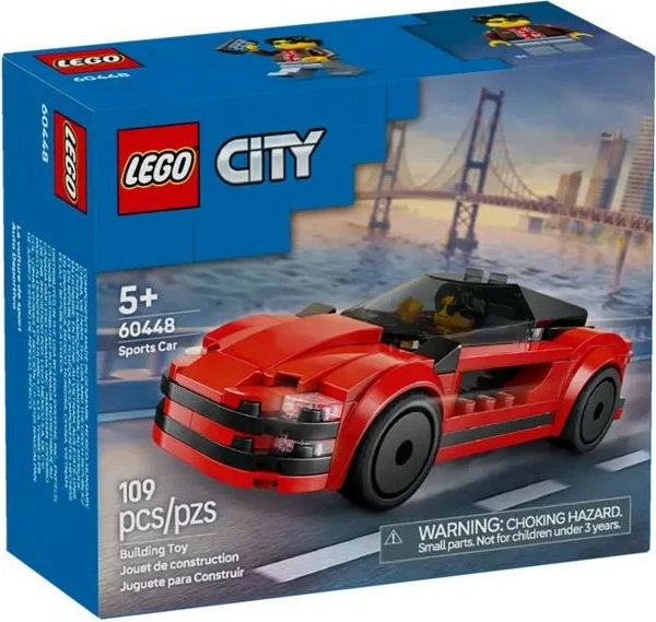 Set rdeč športni avtomobil, LEGO City 60448, 109 delov
