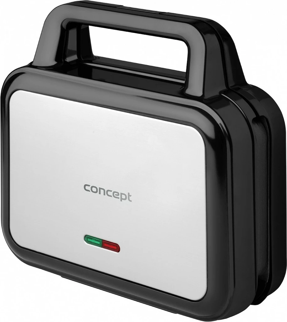 Toster 4 v 1, 900 W, zamenljive plošče, črn, Concept SV3070
