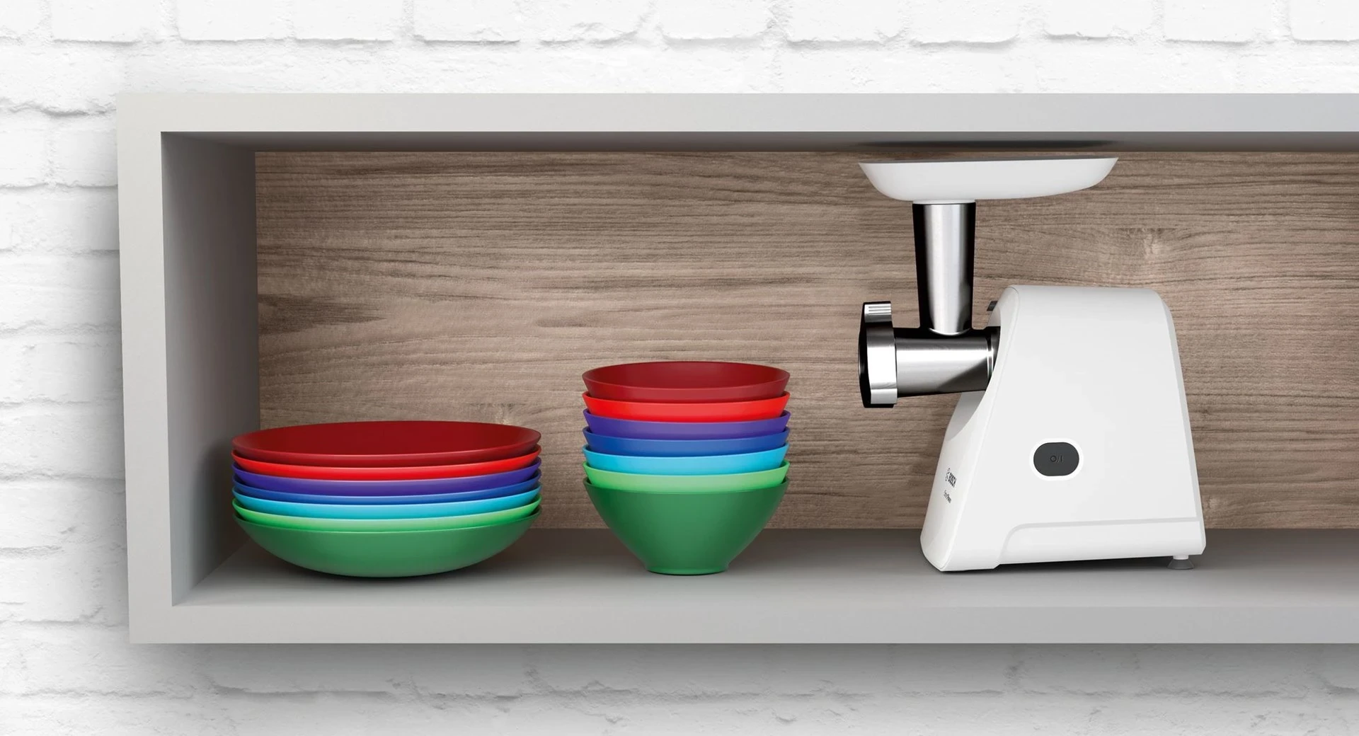 Mlinček za meso Bosch MFW2515W, 350 W, bel