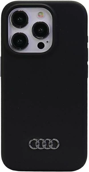 Zaščitni ovitek Audi za iPhone 15 Pro Max/Pro, silikon, črn