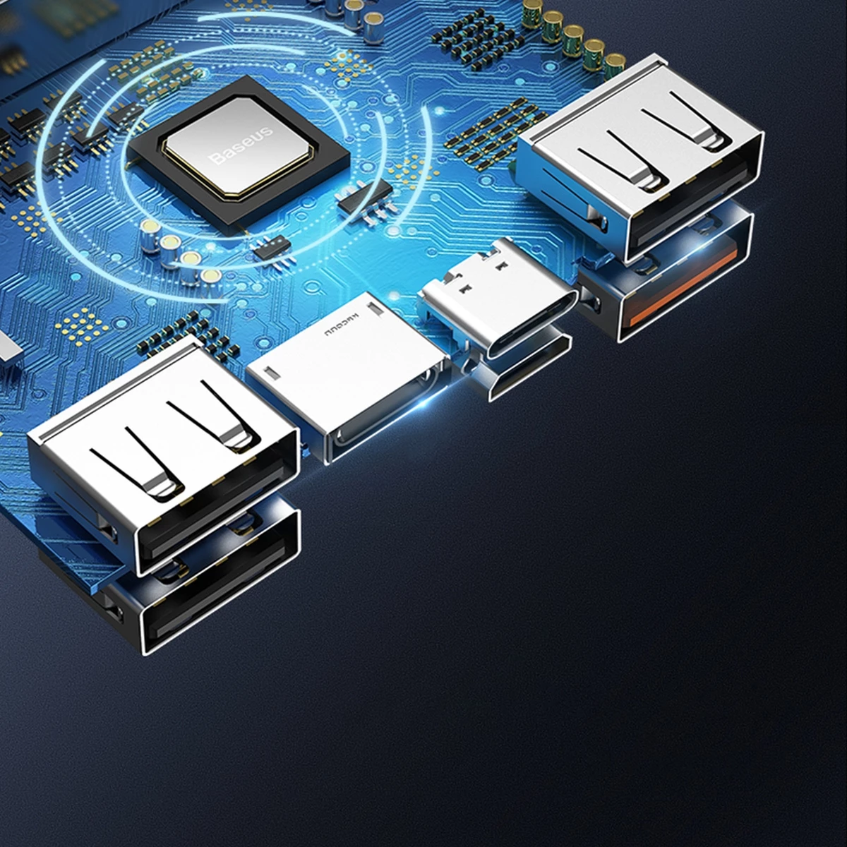 Prenosna baterija Baseus Amblight 30000mAh 65W, črna