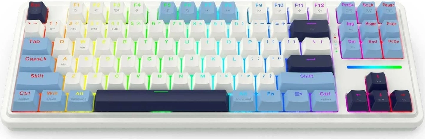 Mekančna tipkovnica z RGB, Redragon K728WBB-RGB-PRO Antonium PRO, bela