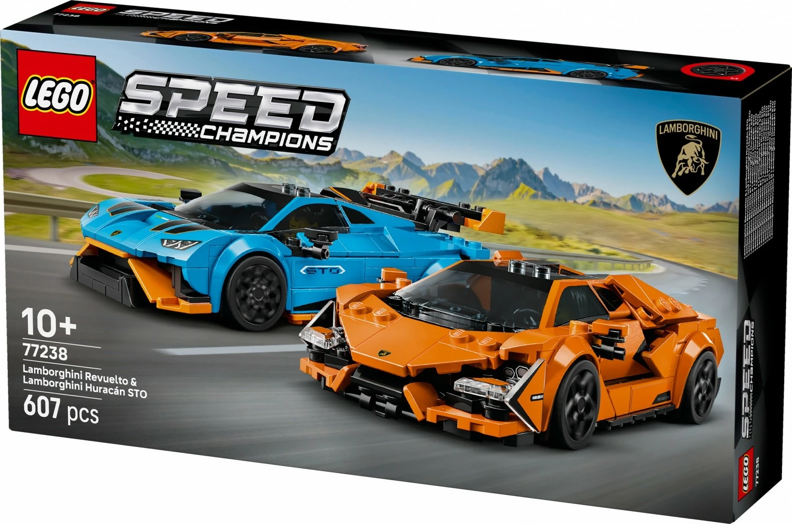 Set gradnje Speed Champions Lamborghini Revuelto & Huracán STO, LEGO 77238, 607 kosov